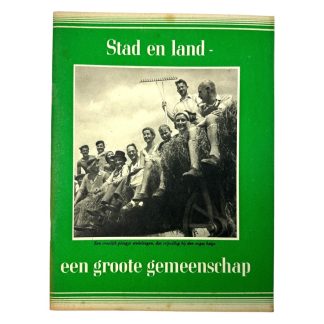 Original WWII Dutch NSB brochure 'Stad en land - een grote gemeenschap'