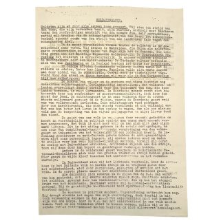 Original WWII Dutch NSB document 'Soldatenbloed'