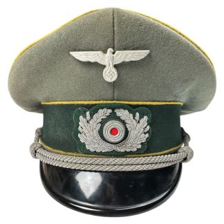 Original WWII German WH (Heer) signals officers visor cap - Militaria - Nachrichten - Wehrmacht Schirmmütze