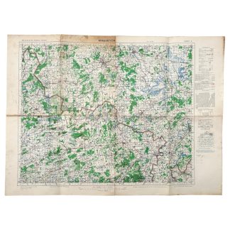 Original WWII British map of Maaseik/Eindhoven/Roermond/Weert