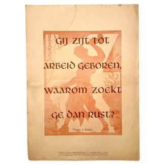 Original WWII Dutch NAF poster