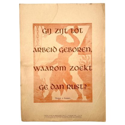 Original WWII Dutch NAF poster