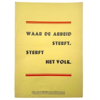 Original WWII Dutch NAF poster