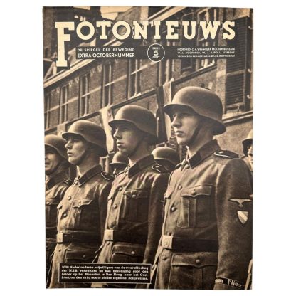 Original WWII Dutch NSB magazine Fotonieuws regarding the Dutch Waffen-SS volunteers - Militaria