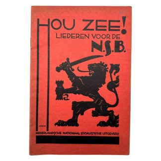 Original WWII Dutch NSB song booklet - Hou Zee! Liederen voor de NSB