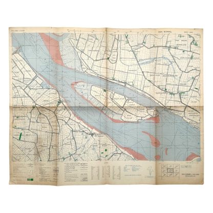 Original WWII British map of Den Bommel/Zuid-Beijerland