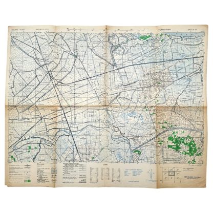 WWII British map of Terheijden/Moerdijk