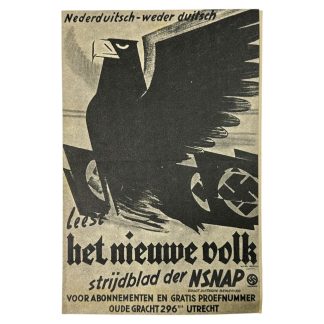 Original WWII Dutch NSNAP leaflet