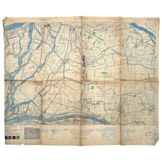 Original WWII US army map of Almkerk 1944