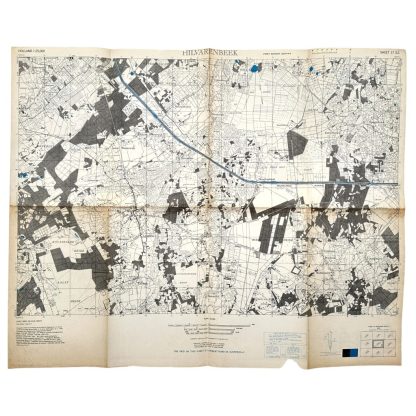 WWII US army map of Hilvarenbeek (Netherlands)