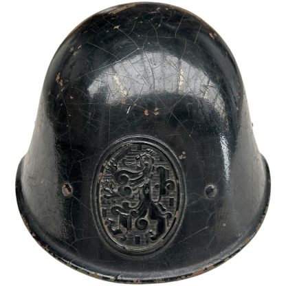 Original WWII Dutch helmet for Police/LBD/NBS militaria