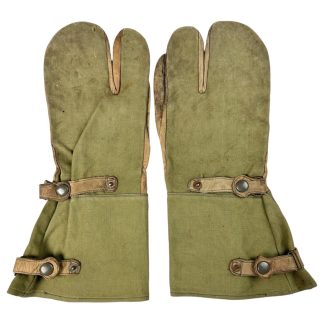 Original WWII German motorcycle gloves - Kradmelder - Militaria - Wehrmacht - Waffen-SS