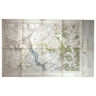 Original WWII German army map of Kappellen in Belgium Hoogerheide, Woensdrecht, Ossendrecht, Stabroeck, Kieldrecht