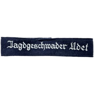 Original WWII German Luftwaffe 'Jagdgeschwader Udet' cuff title