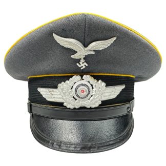 Original WWII German Luftwaffe NCO flieger visor cap - Militaria - Schirmmütze