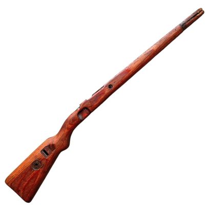 This is a German Mauser K98 wooden rifle stock from World War II. Very collectable for militaria collectors.