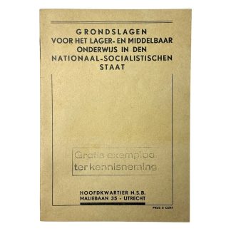 Original WWII Dutch NSB brochure