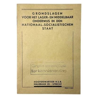 Original WWII Dutch NSB brochure