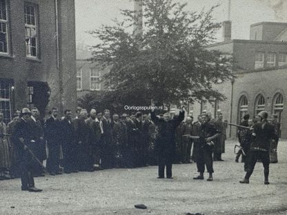 Original WWII Dutch liberation photo of collaborators getting arrested