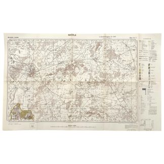 Original WWII German army map of Maerle in Belgium 1941 Tilburg, Loon op Zand, Moergestel, Berkel, St. Oedenrode en Boxtel