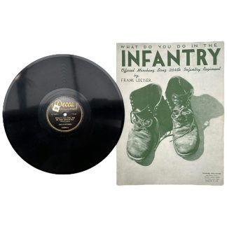 Original WWII US army record and sheet music