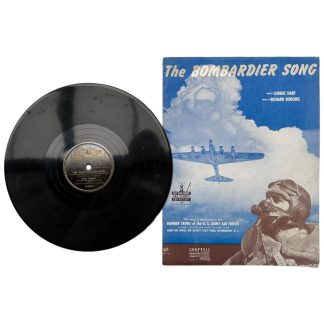 Original WWII USAAF record and sheet music 'The Bombardier song'