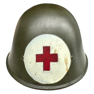 Original WWII Dutch Red Cross helmet