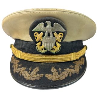 Originele WWII US Navy officiers visor cap - militaria - World War Two