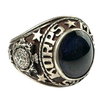 Original WWII Dutch (US made) Korps Mariniers silver ring - Militaria