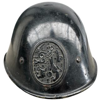 Original WWII Dutch helmet for Police/LBD/NBS - Militaria