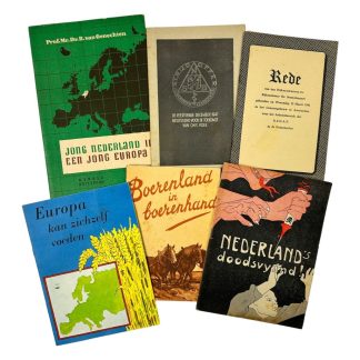 Original WWII Dutch lot of 6 collaboration brochures - Militaria - NSB - Nenasu