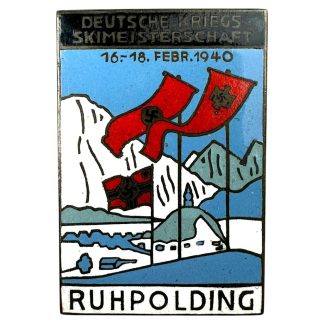 Original WWII German enameled Ruhpolding pin 1940