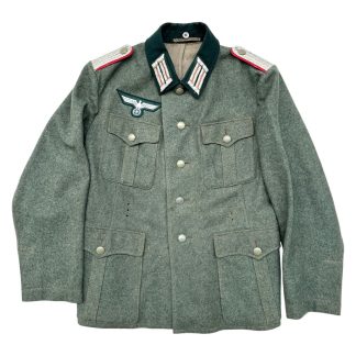 Original WWII WH (Heer) M36 Artillery Lieutenant uniform jacket - militaria