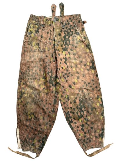 Original WWII German Waffen-SS DOT 44 camouflage uniform pants trousers