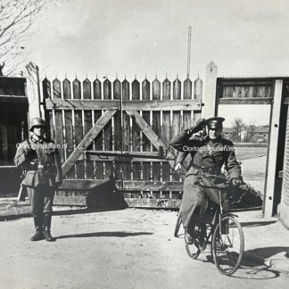 Original WWII German large size photo - German soldier and Danish soldier in Kopenhagen (Denmark) militaria