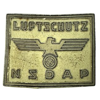 Original WWII German luminous NSDAP Luftschutz pin