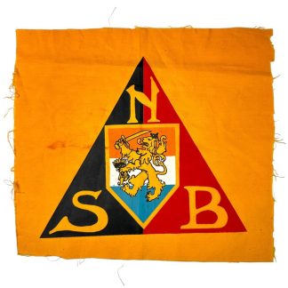 Original WWII Dutch NSB uncut flag insignia