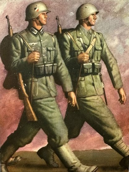 Original WWII Italian propaganda postcard - Image 2