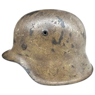 Original WWII German WH M42 'Südfront' camouflage helmet - militaria