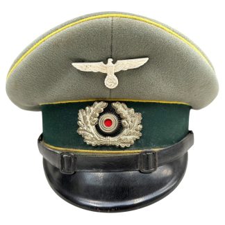 Original WWII German WH (Heer) signals NCO visor cap - militaria