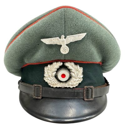 Original WWII German WH (Heer) artillery NCO visor cap