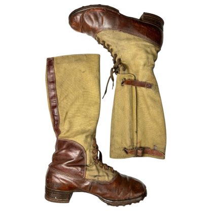 Original WWII German Luftwaffe tropical boots - militaria