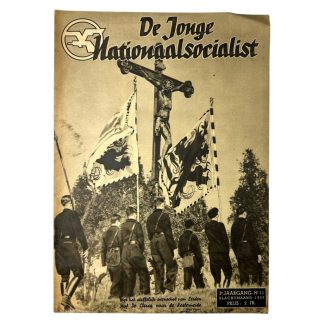 Original WWII Flemish NSJV 'De Jonge Nationaalsocialist' magazine - militaria