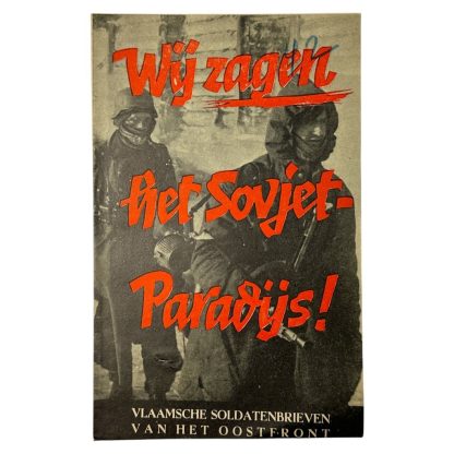 Original WWII Flemish SS leaflet - Wij zagen het Sovjet Paradijs! - militaria