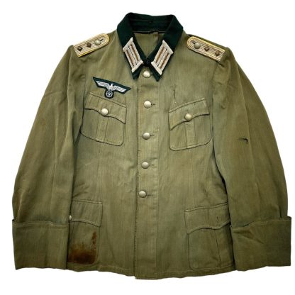 Original WWII German WH (Heer) signal officer uniform field jacket - militaria