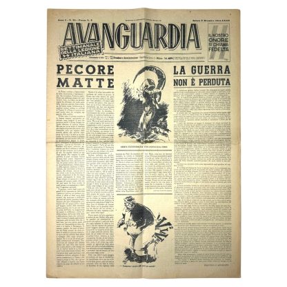 Original WWII Italian Waffen-SS newspaper - militaria