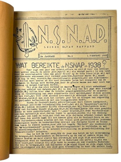 Original WWII Dutch NSNAP magazine 'Rappard'