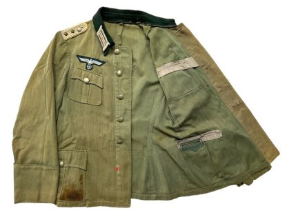 Original WWII German WH (Heer) signal officer uniform field jacket - Image 18