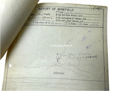 Original WWII US Ardennes antitank minefield sketches/maps area near Vielsalm - Image 9