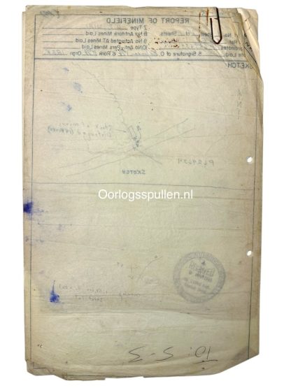 Original WWII US Ardennes antitank minefield sketches/maps area near Vielsalm - Image 11